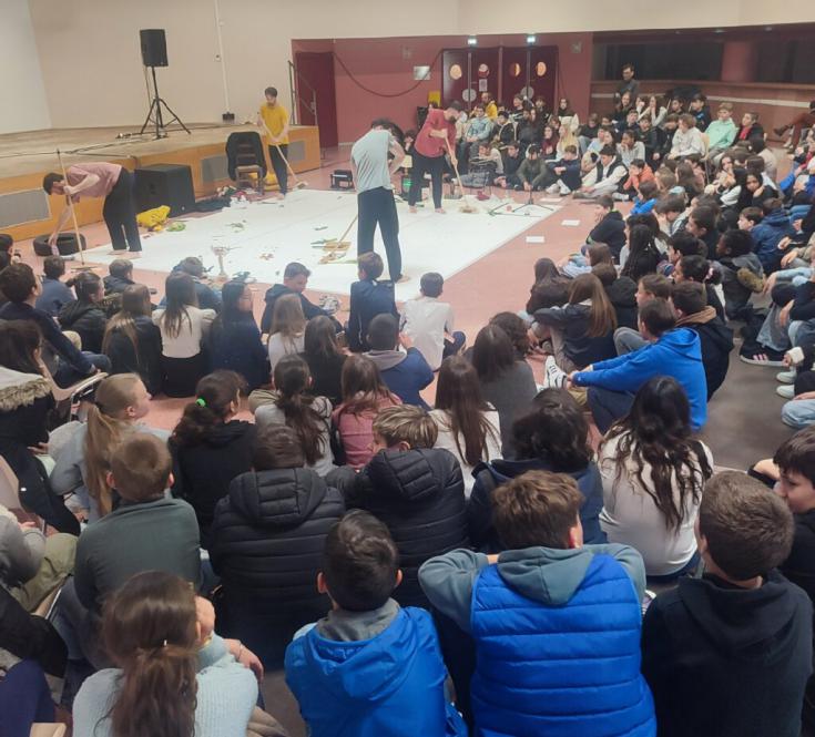 visuel du projet "Les Chemins", photo de spectacle